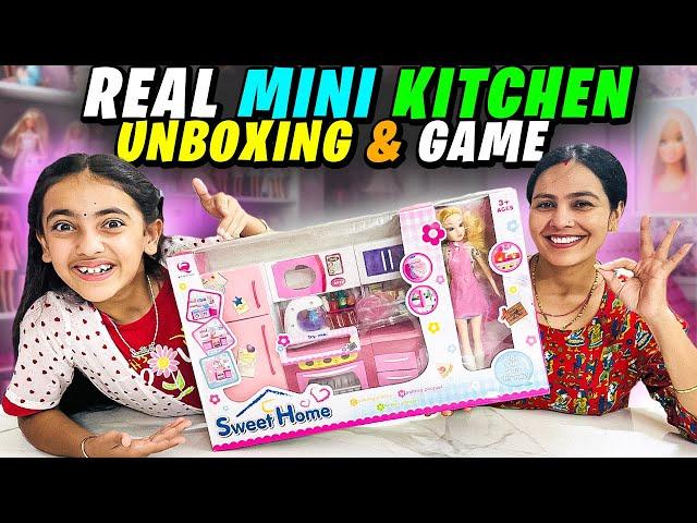 REAL MINI KITCHEN | MINI KITCHEN HOUSE TOUR | COOKING GAME | My Birthday Gift by NANI