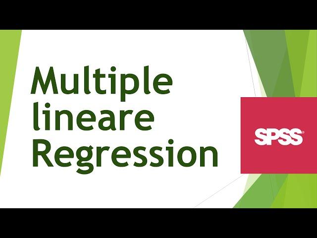 Multiple lineare Regression in SPSS rechnen und interpretieren