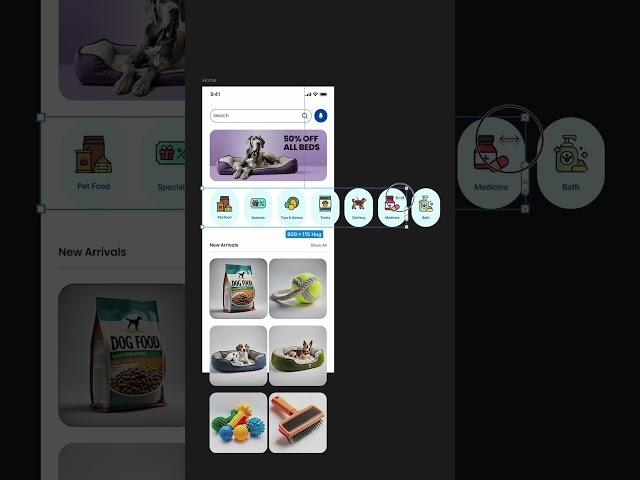 Easy horizontal and vertical scroll in #figma