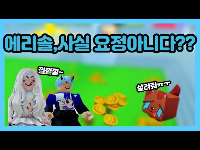 로블록스에 있는 요정..!함부로 믿지마세요..!!에리솔은 사실 악덕 사장????