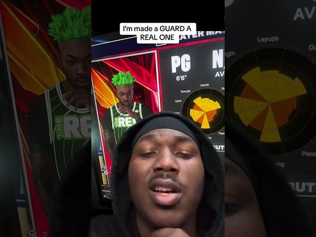 I made a guard on nba 2k25 and i need a jump shot #greenscreen #nba2k25 #officialdrelive #dreonyx