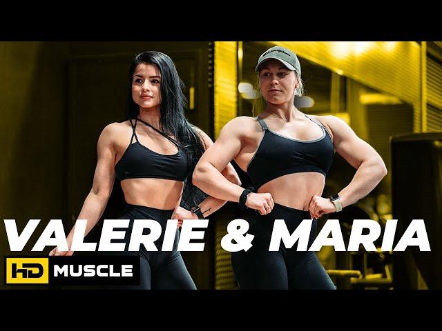 BIKINI VS FIGURE ft. Maria and Valerie! | CONTEST PREP BACK WORKOUT!