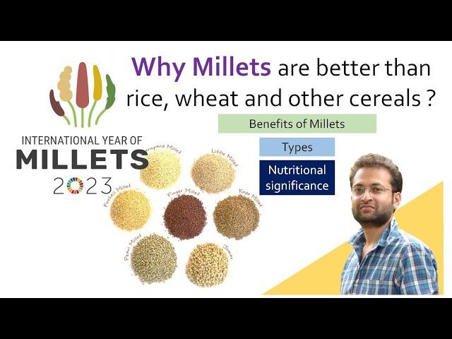 Why millets are better compared to rice, wheat, corn or other cereals? Health Benefits of millet?