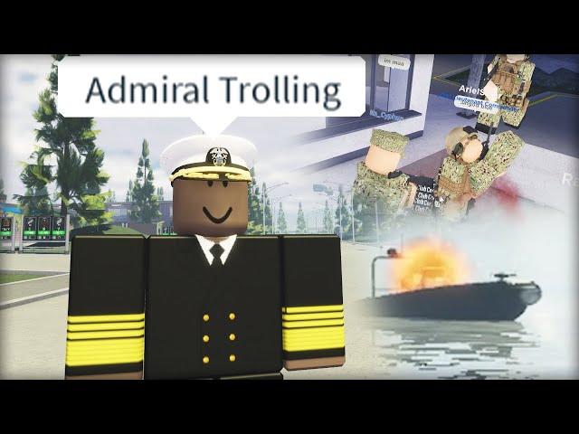 Roblox Navy: Admiral Admin Trolling