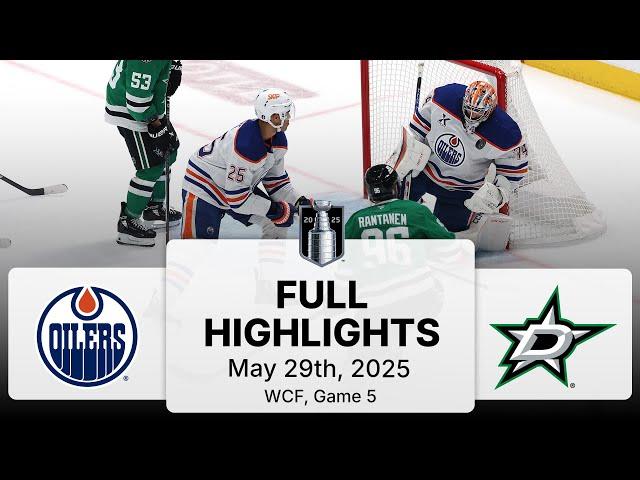 NHL Playoff Highlights | Oilers vs. Stars | Gm 5 | May 29, 2025