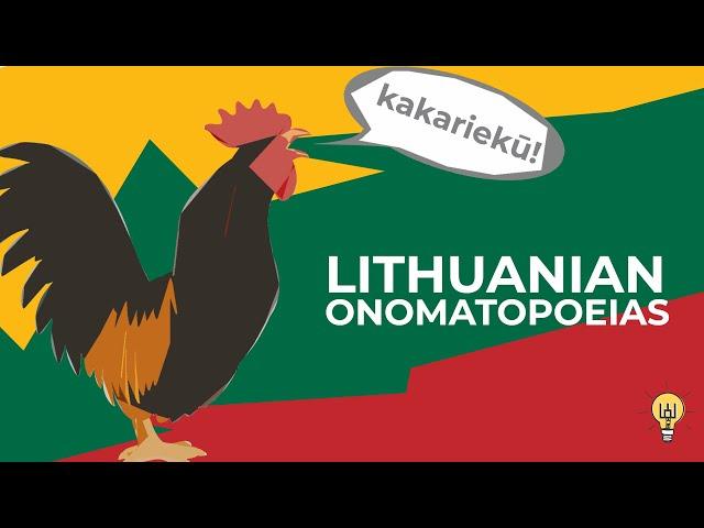 Onomatopoeias: Lithuanian vs. English