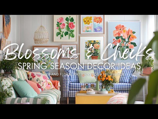 Blossoms & Checks: Fresh Perspectives for a Vintage-Inspired Spring 2025 Decor Revival