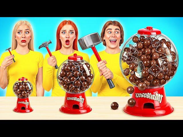 Big, Medium and Small Plate Challenge | Funny Kitchen Hacks by Multi DO Joy