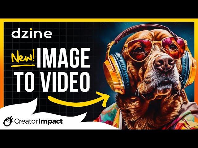 I try the NEW Image to Video AI Tool now on Dzine AI