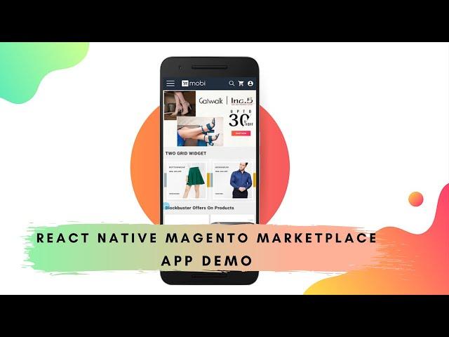 React Native Magento eCommerce Marketplace App Demo | MobiCommerce