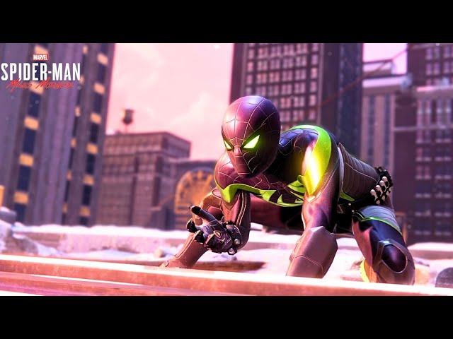 Spider-Man Miles Morales PS5 | Stealth and Combat Gameplay | Purple Reign Suit | New Game +