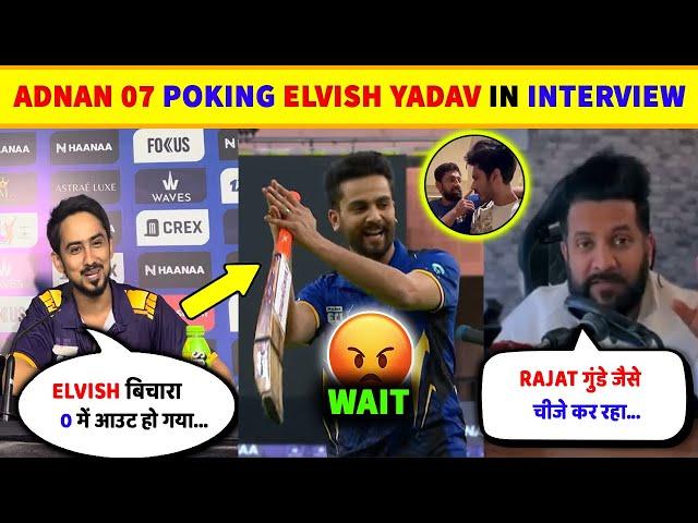 Adnan 07 Poke Elvish Yadav  In ECL Interview  Elvish Army Reply & Rajat & Digvijay Exposed