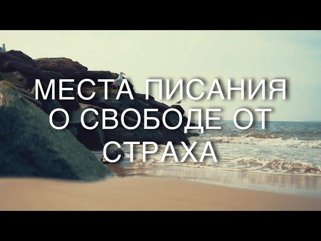 Места Писания о свободе от страха #Библия #свободаотстраха