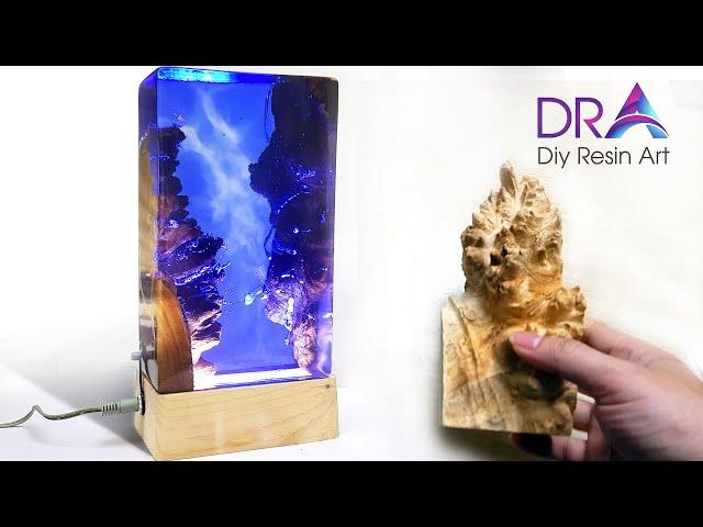 Easy making Epoxy Resin lamp | Diy Resin Art