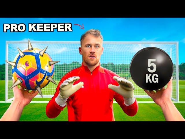 Can a Pro Keeper Stop these DANGEROUS Footballs?