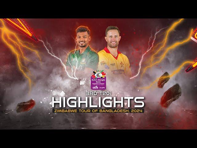 Bangladesh vs Zimbabwe Highlights || 3rd T20i || Zimbabwe tour of Bangladesh 2024