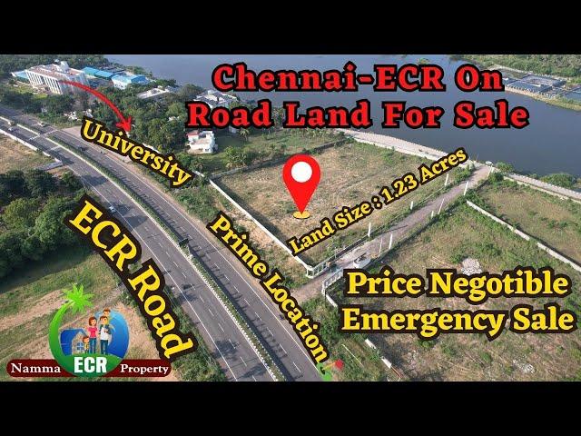 Chennai ECR Land For Sale | 1.23 Acres | 100% Tittle Clear | #ecr #chennai #muttukadu #land #plots