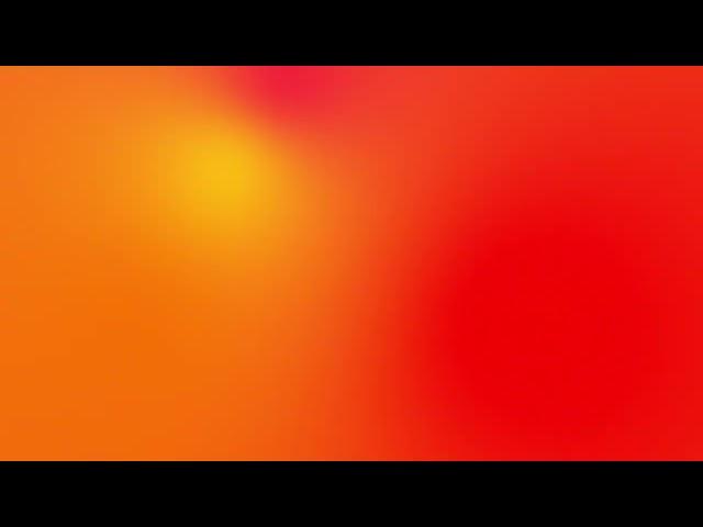 1h Sunset Mood Lights | Radial gradient colors | Screensaver | LED Light | Orange Yellow