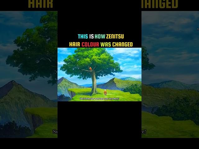 How Zenitsu Hair Changed #shorts #zenitsu #anime #fyp #kny #demonslayer #goku