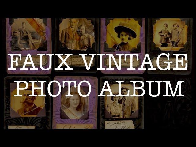 FAUX VINTAGE PHOTO CARDS - Artist Trading Cards - Art/Junk Journal - ATCs