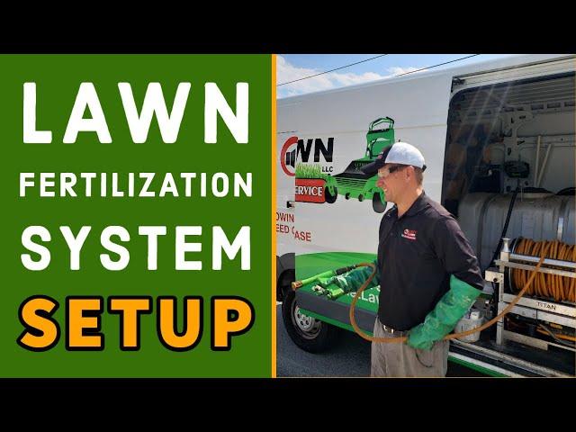 Lawn Fertilization System Setup & A Day Spraying Lawns | Electric Lawn Service