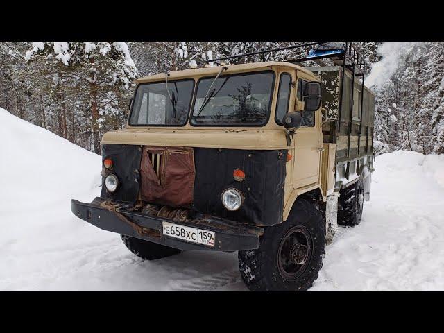 ГАЗ 66 по метровому снегу / GAZ-66 URAL OFF ROAD