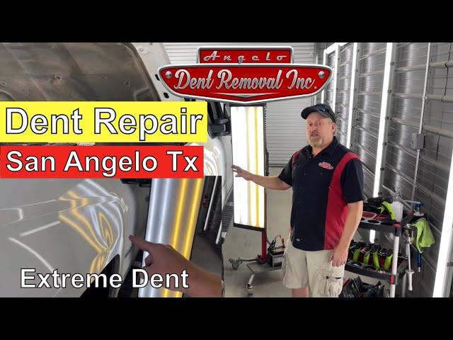 Auto Paintless Dent Repair Extreme Dent Repair Large Dent Door Ding in San Angelo Tx Hail Repair Pdr