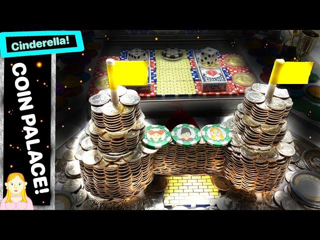 COIN PALACE! In a Coin Pusher! Quarters! CINDERELLA goes to the ball! #057