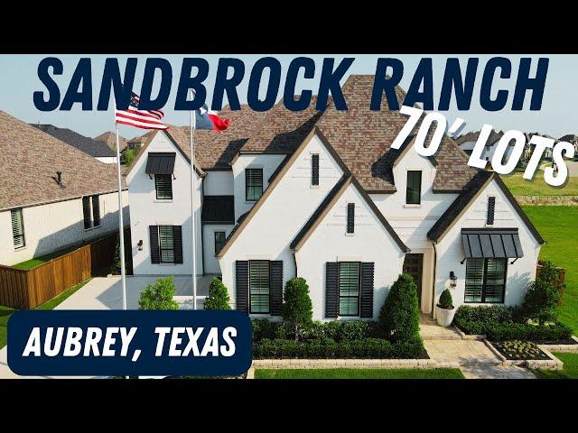 AUBREY TX HOMES FOR SALE - SANDBROCK RANCH - HIGHLAND HOMES - 70' LOTS