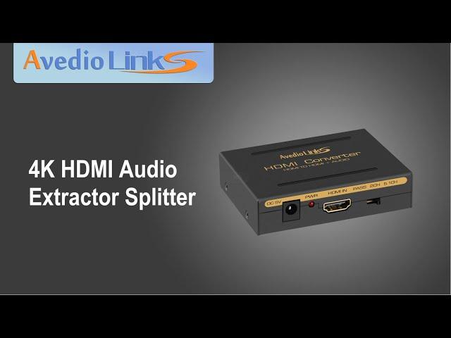 Avedio Links│4K HDMI Audio Extractor Splitter