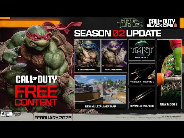 NEW Black Ops 6 Season 2 Teenage Mutant Ninja Turtles Crossover Event (FREE Rewards, Weapons & MORE)