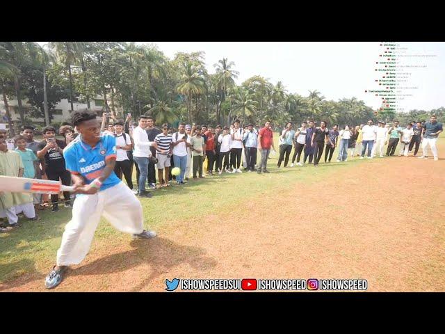 iShowSpeed Plays Cricket In India 