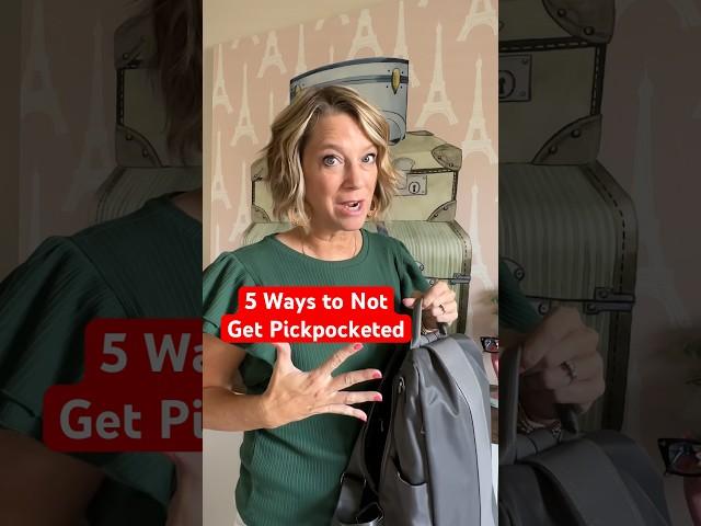 How to Not Get Pickpocketed: 5 travel essentials for anti-theft #shorts #traveltips