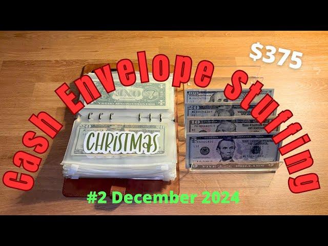 Cash Envelope Stuffing #2 December 2024 // Weekly Budget