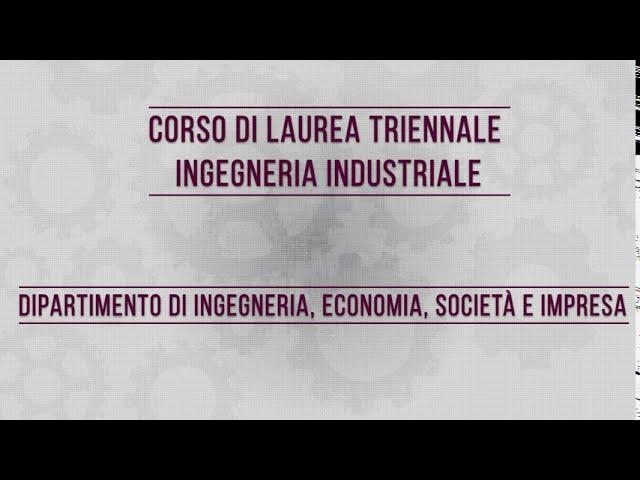 Corso di Laurea Triennale in Ingegneria Industriale