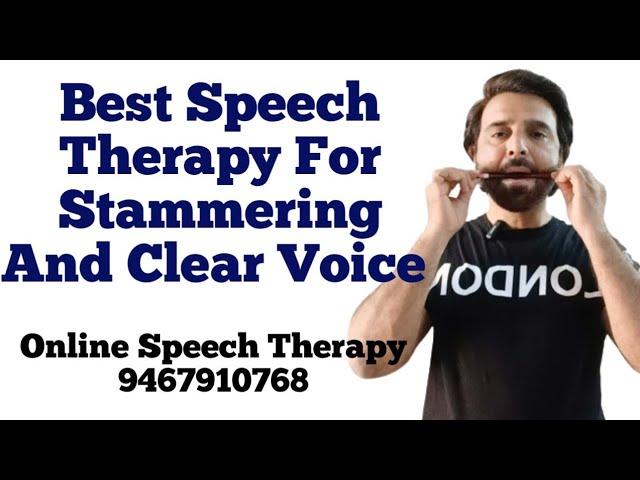 Best Speech Therapy For Stammering And Clear Voice