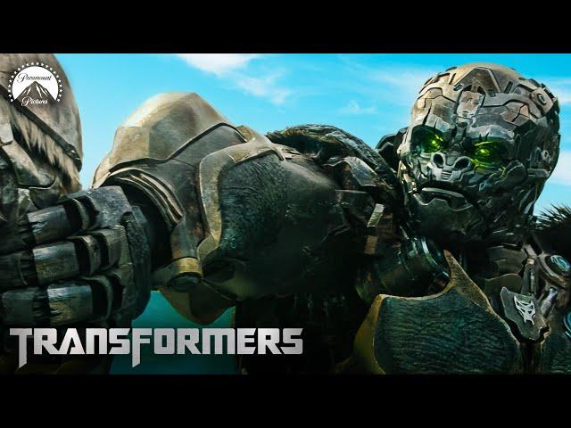 Every Optimus Primal Moment in Transformers Rise of the Beasts  | Paramount Movies