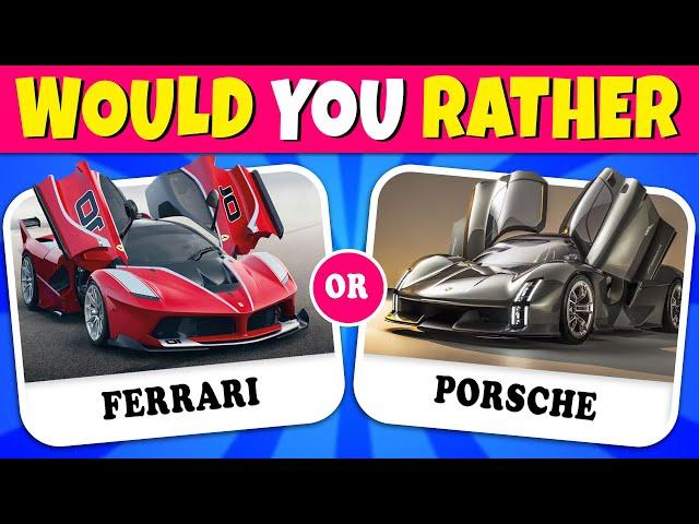 Would You Rather…! Futuristic Luxury Car Edition!  Quiz Rainbow