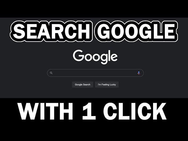 Search Google With 1 Click Using This Quick Trick | usemybox