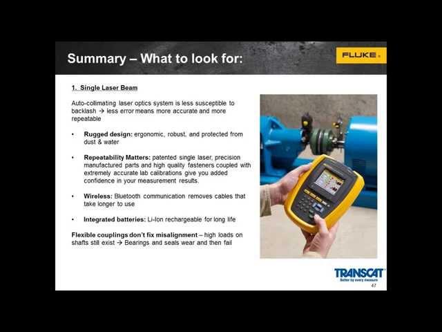 Transcat and Fluke Present: Precision Shaft Alignment Made Easy