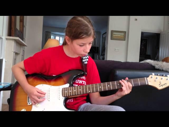 Martina Practices 'There & Beck' for Rock School Guitar Grade 4 Exam