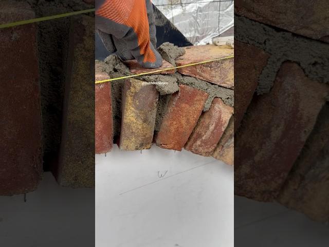 Bricklaying Small piece #asmr #construction #bricklayer