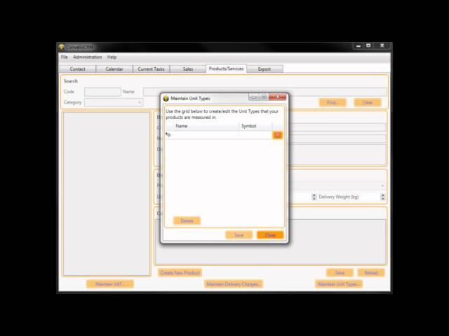 ConvallisCRM How To Guides - Maintain Unit Types