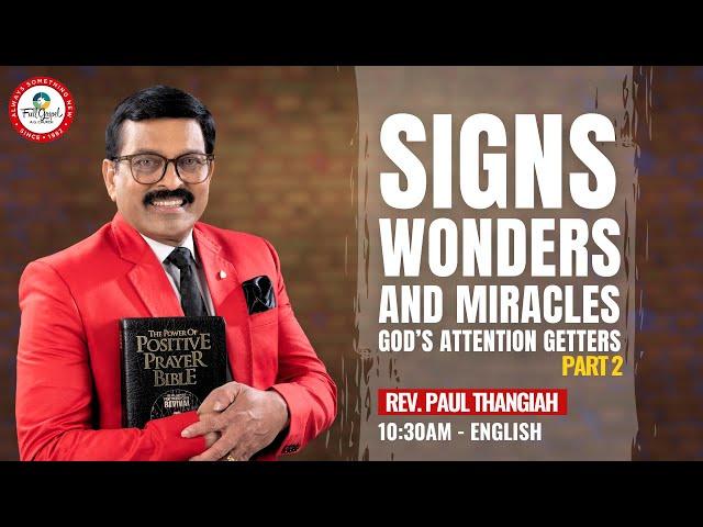  1030am English || Sunday Service || Rev. Paul Thangiah || FGAG Kannuru