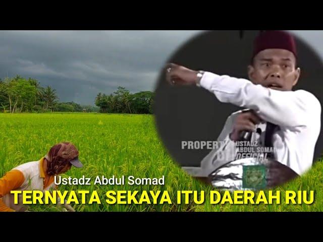 It turns out that the Riau area is that rich || Ustadz Abdul Somad's study