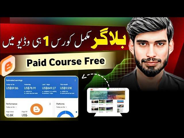 Blogger Tutorial For Beginners 2024 | Blogger Full Course in Urdu & Hindi-(SU Brand)