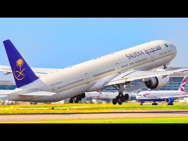 ️ 32 CLOSE UP PLANE TAKEOFFS & LANDINGS | LHR | LONDON HEATHROW Airport Plane Spotting (4K)