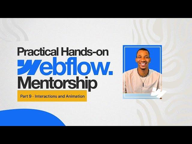 How to Animate Webflow's Nav-bar (Step by Step Approach) | Animation tutorial | David Anierobi