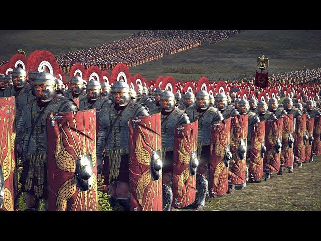 Rome Vs Germanic Tribes | 10,000 Unit cinematic battle | Total War Rome II