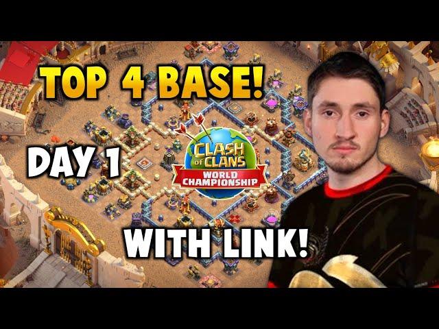 TOP 4 TH16 WORLD CHAMPIONSHIP BASE WITH LINK | CLASH WORLD FINALS DAY 1 BASES | COC.